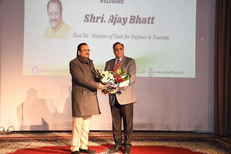 Visit of Hon’ble Minister of State for Defence & Tourism Shri. Ajay Bhatt to Saudi Arabia on 05-08 February 2024.