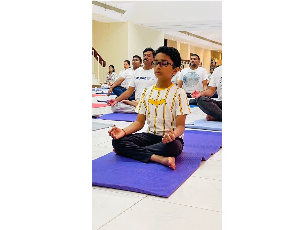 International Day of Yoga 2024 Curtain Raiser event held at Indian Embassy Multi-purpose Hall on 25 May 2024.