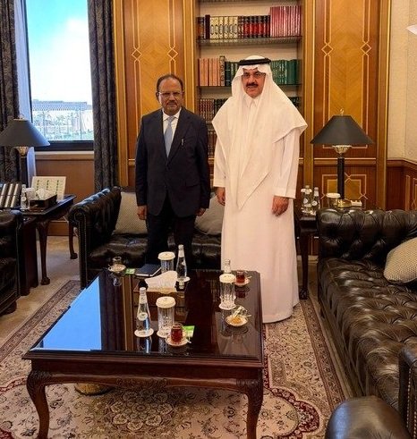Hon’ble NSA Shri Ajit Doval met H.E. Dr. Musaed Al-Aiban, National Security Advisor, Kingdom of Saudi Arabia