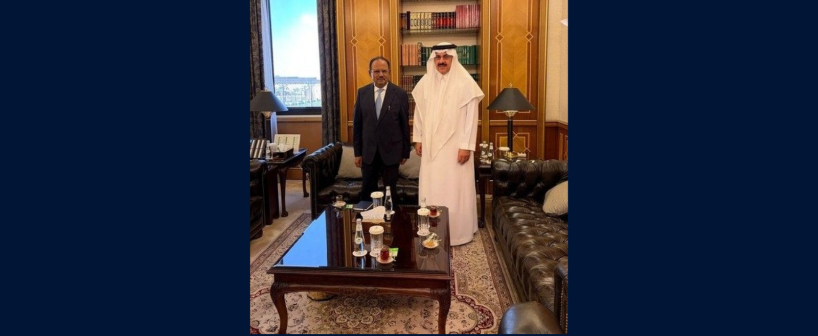 Hon’ble NSA Shri Ajit Doval met H.E. Dr. Musaed Al-Aiban, National Security Advisor, Kingdom of Saudi Arabia