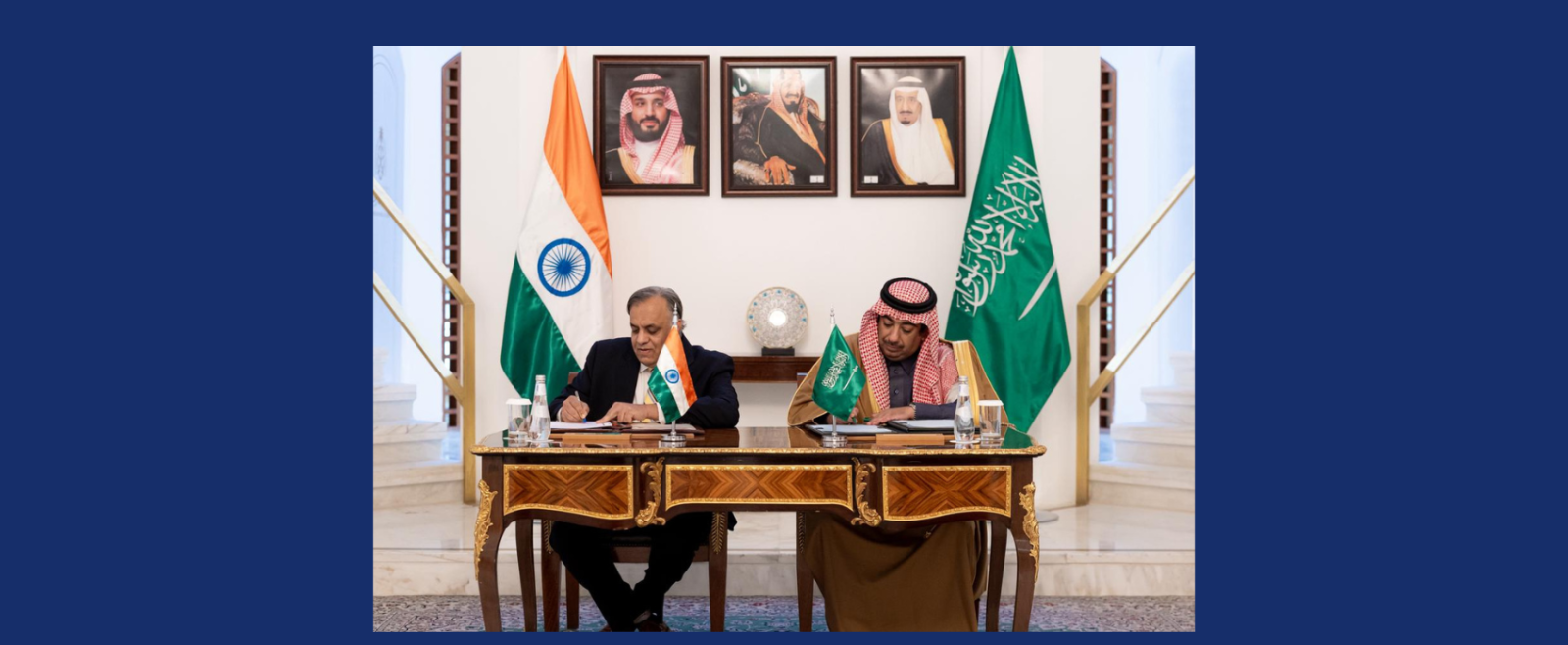 Ambassador Dr. Suhel Ajaz Khan and H.E. Abdulmajeed bin Rashed Alsmari, Deputy Minister for Protocol Affairs, signed the bilateral Visa Waiver Agreement for holders of diplomatic, special, and official passports on December 17, 2025.