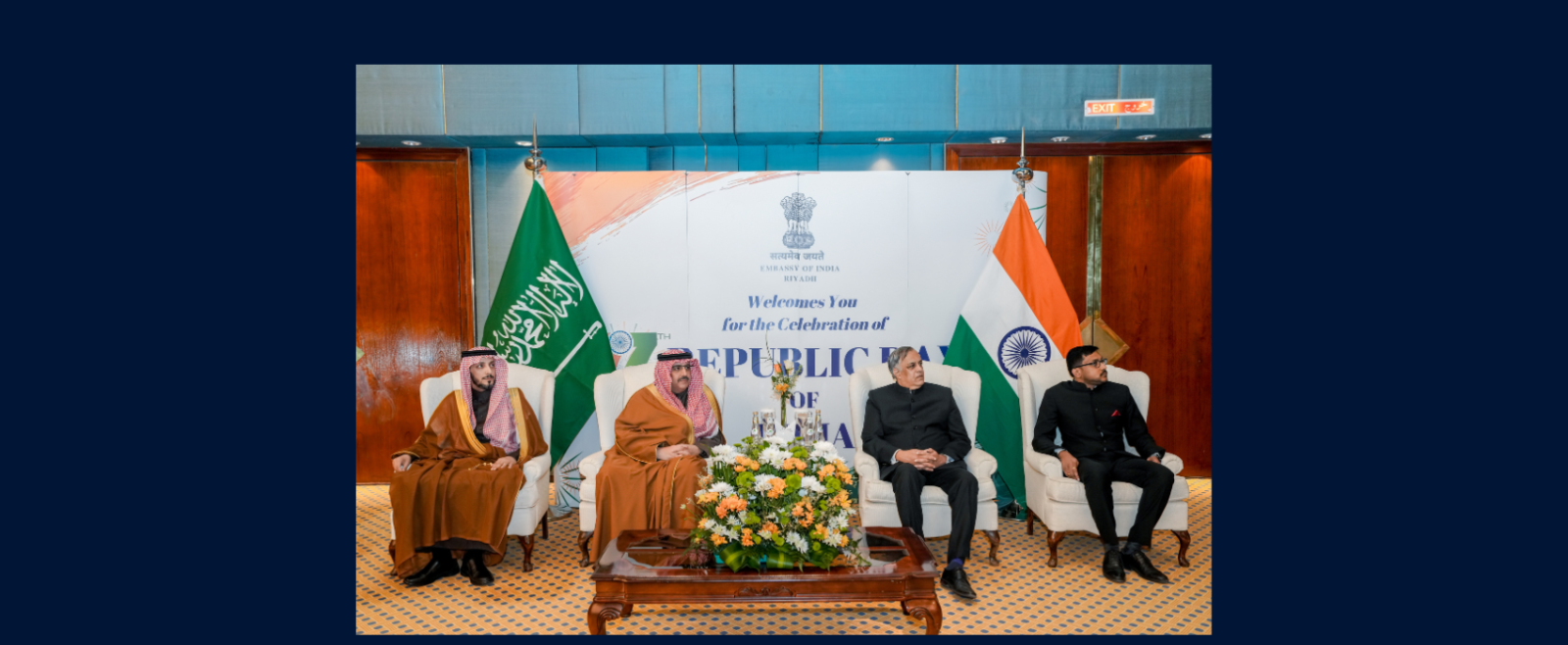 H.E. Dr. Faisal Al-Sudairi, Undersecretary for the Riyadh Region and H.H. Prince Dr. Abdulaziz Al Muqrin graced the Republic Day 2026 celebrations hosted by the Embassy on 31 January 2026.
