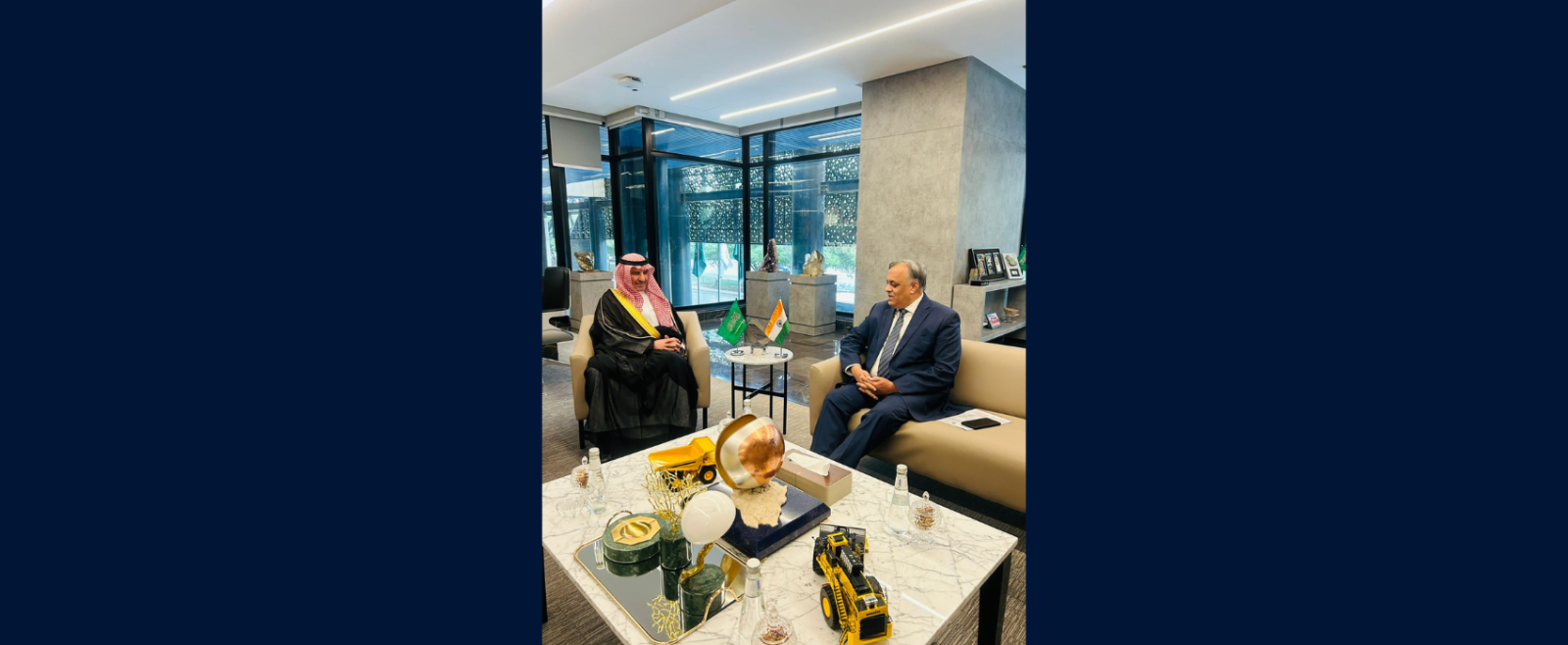 Ambassador Dr. Suhel Khan met with H.E. Khalid Mudaifer, Vice Minister of Industry and Mineral Resources on November 11, 2025