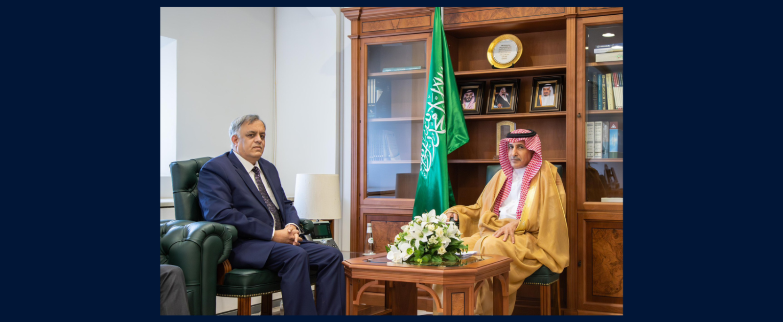Ambassador Dr. Suhel Khan called on H.E. Dr. Saud Al-Sati, Deputy Minister for Political Affairs, on August 6, 2025.