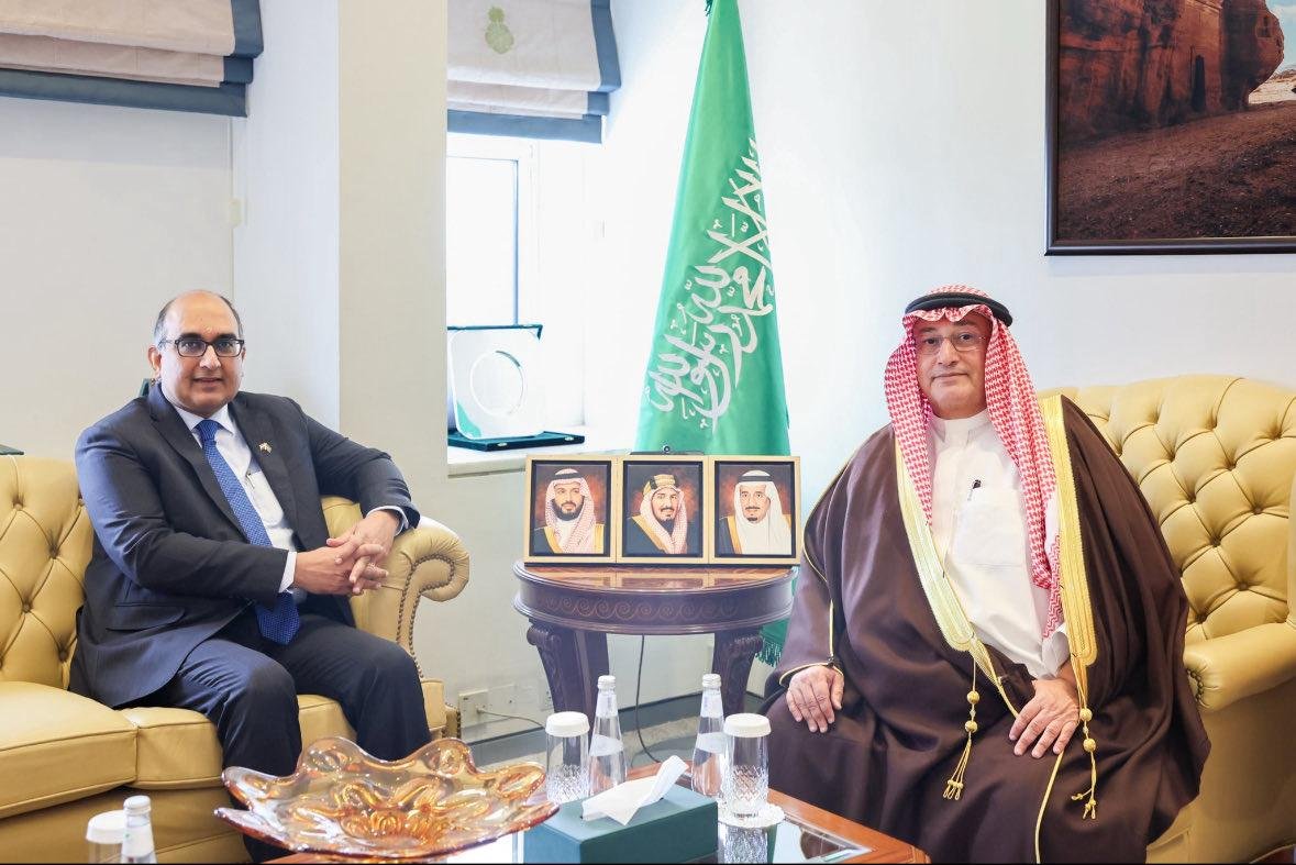 Ambassador Shri Vipul met H.E. Dr Rayed Krimly, Deputy Minister for Public Diplomacy, Ministry of Foreign Affairs, Kingdom of Saudi Arabia