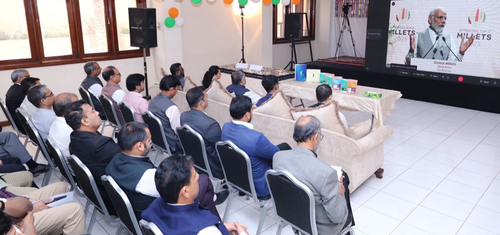 The Embassy along with members of the Indian diaspora and other expatriates participated virtually in the inauguration of the Global Millets' Conference, which was addressed by Hon'ble Prime Minister.