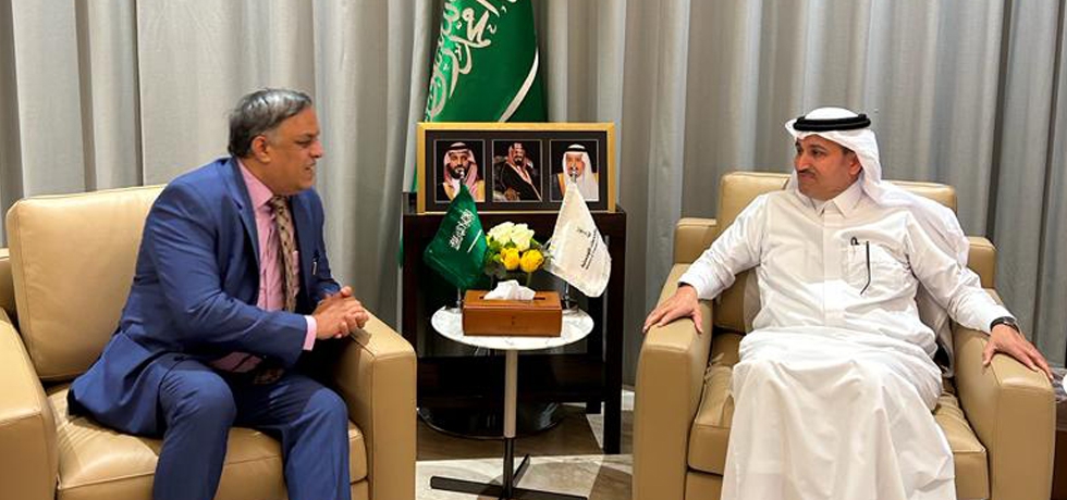 Ambassador Dr.Suhel Ajaz Khan met with Minister of Transport and Logistic Services H.E. Saleh Al-Jasser on April 09, 2023.