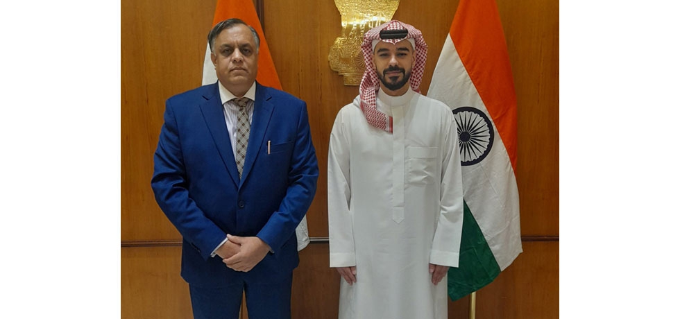  Ambassador Dr.Suhel Ajaz Khan received HRH Prince Saud bin Mishal Al Saud, Chairman of the Saudi Arabian Cricket Federation, on April 13, 2023.