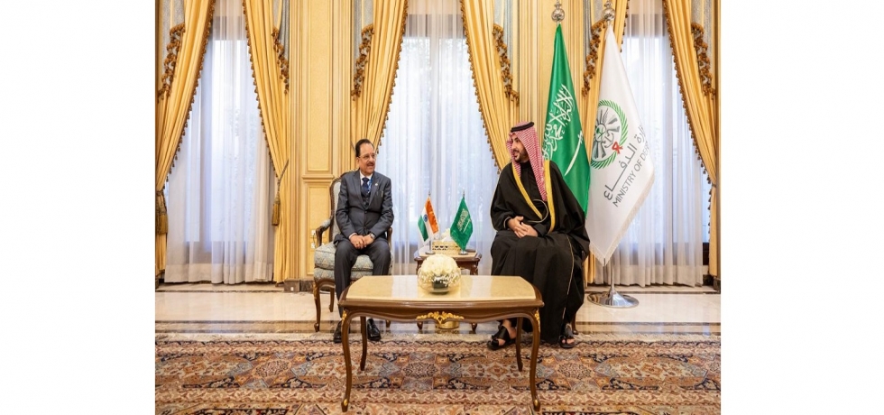 Hon’ble Minister of State for Defence & Tourism Shri. Ajay Bhatt met with Saudi Defence Minister HRH Prince Khalid bin Salman Al Saud on 06 February 2024 in Riyadh.