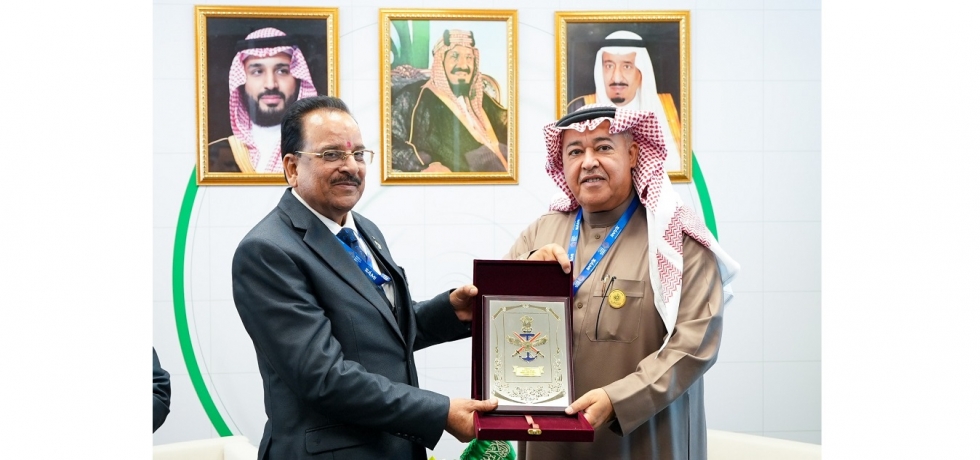 Hon’ble Minister of State for Defence & Tourism Shri. Ajay Bhatt met with Assistant Defence Minister H.E. Dr. Khaled Al Bayari on 06 February 2024 in Riyadh.